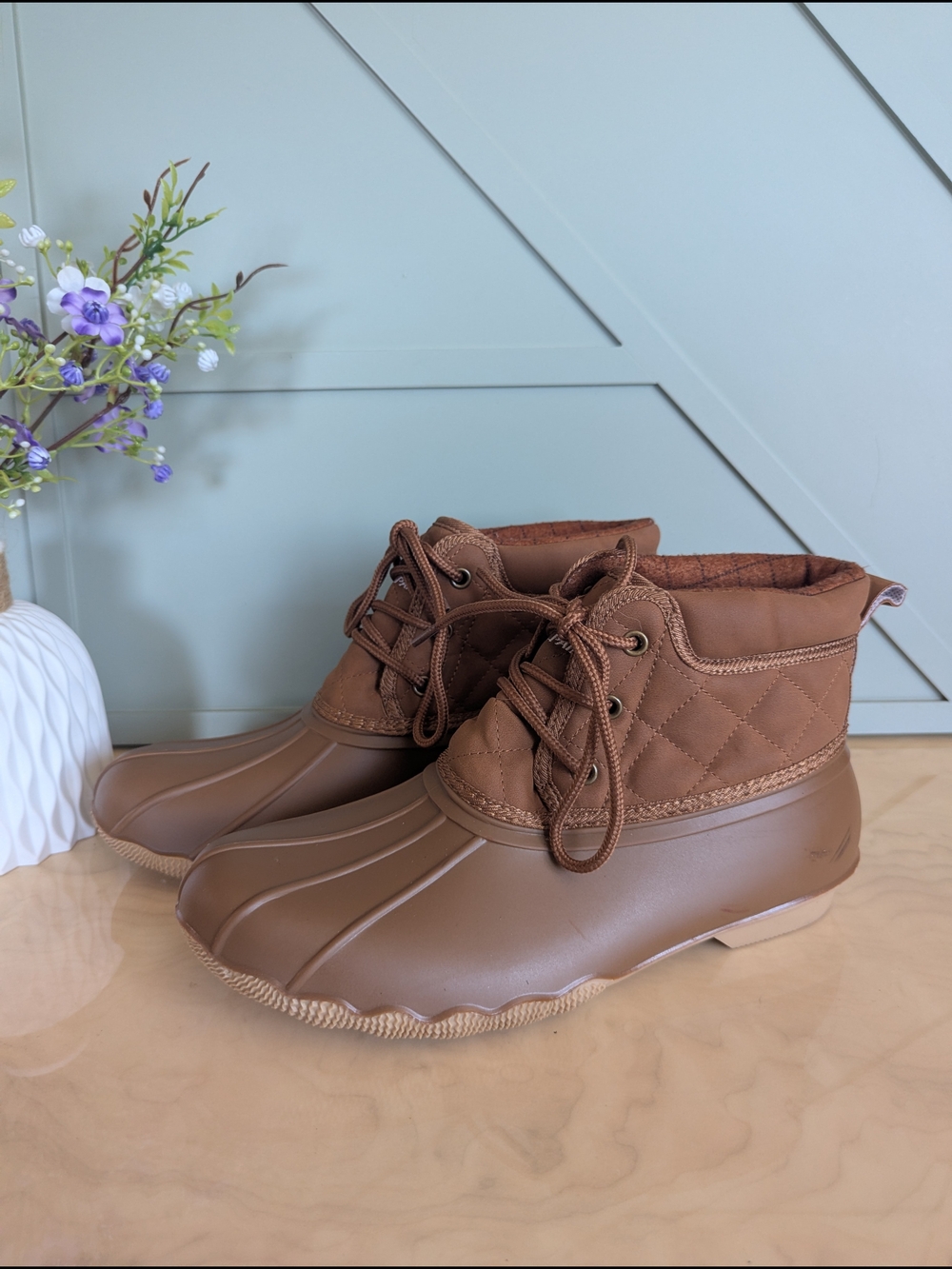 UGG Chestnut Quilted Comfort Ankle Boots